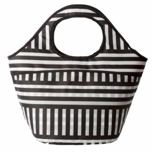 Black Stripes Large Cooler Tote Bag