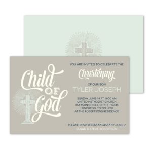 Child of God Christening Invitation