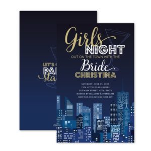 Girls Night Out Personalized Bachelorette Party Invitation