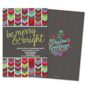 Bright and Merry Holiday Party Invitation