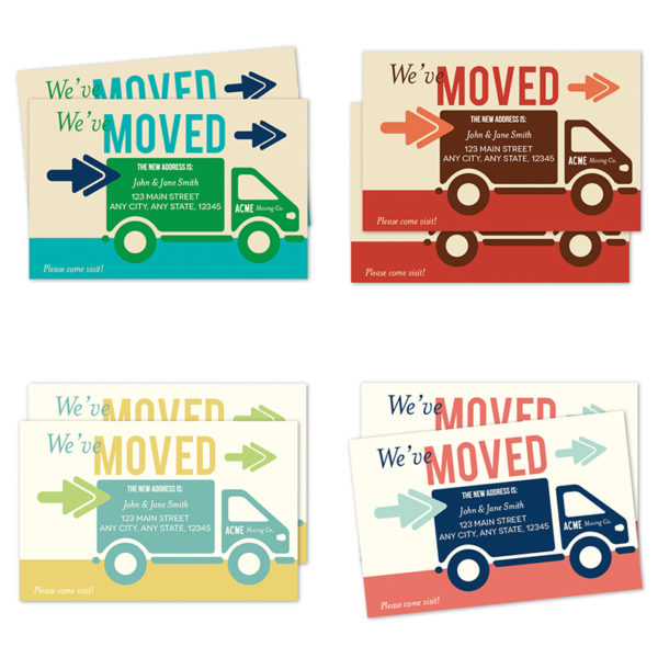 Moving Truck Personalized Moving Announcements