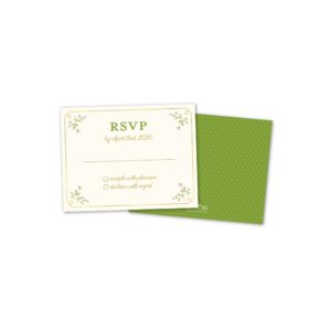 Sweet Floral Personalized Wedding Response Cards