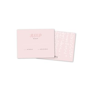 Pink Willow Personalized Wedding Response Cards