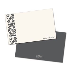Aztec Border Personalized Note Cards