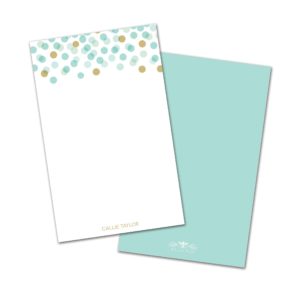 Confetti Dots Personalized Note Cards