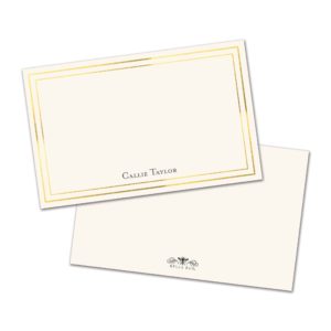 Simple Border Personalized Note Cards