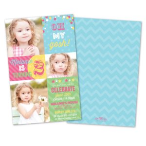 OMG Personalized Kids Birthday Party Invitations
