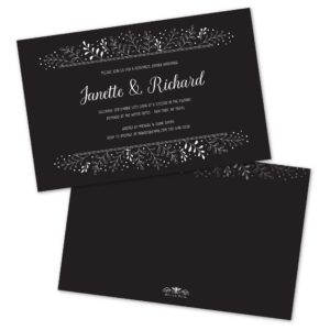 Leaf Border Personalized Rehearsal Dinner Invitations