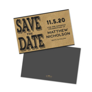 Kraft Style Save The Date