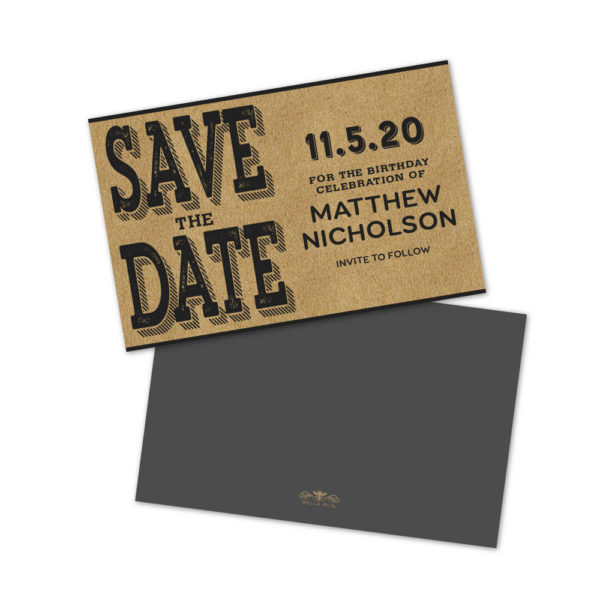 Kraft Style Save The Date