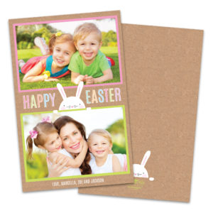 Kraft 2 Photo Personalized Easter Card