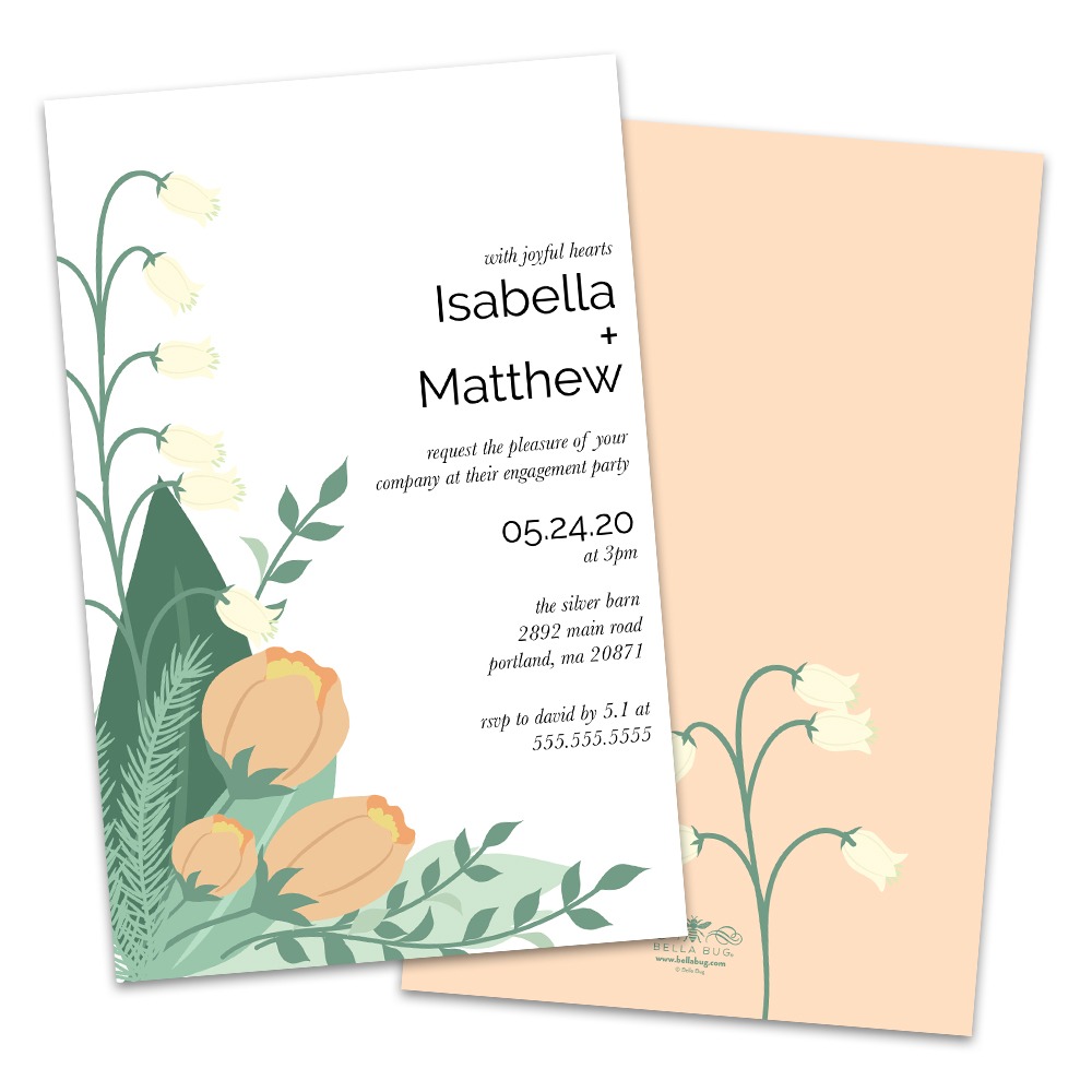 100 Personalised Engagement Party Invitations Invites